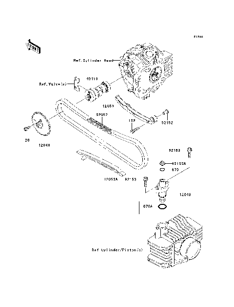 yy.ページ Kawasaki Motorcycle 1985 OEM Parts Diagram for FRAME