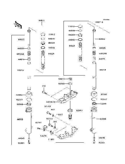 Front Fork(A7F-A9FA)
