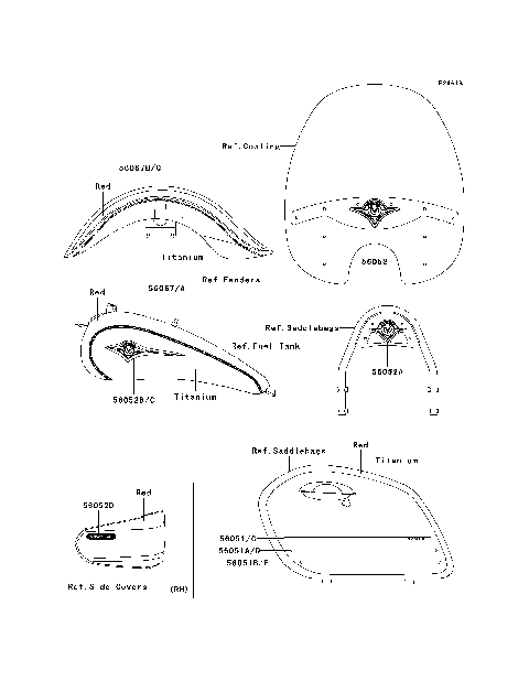 Decals(Red/Titanium)(D7FA)