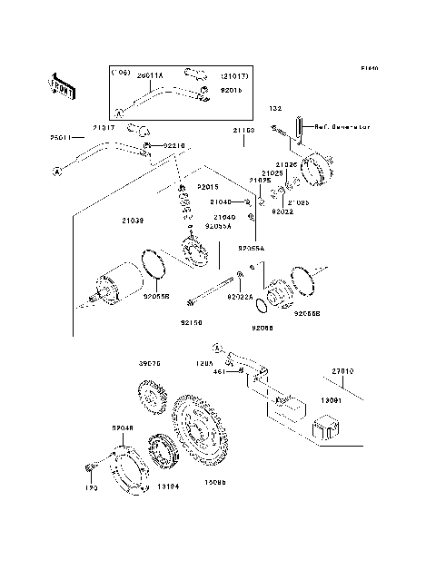 Starter Motor(E6F/E7F/E8F)