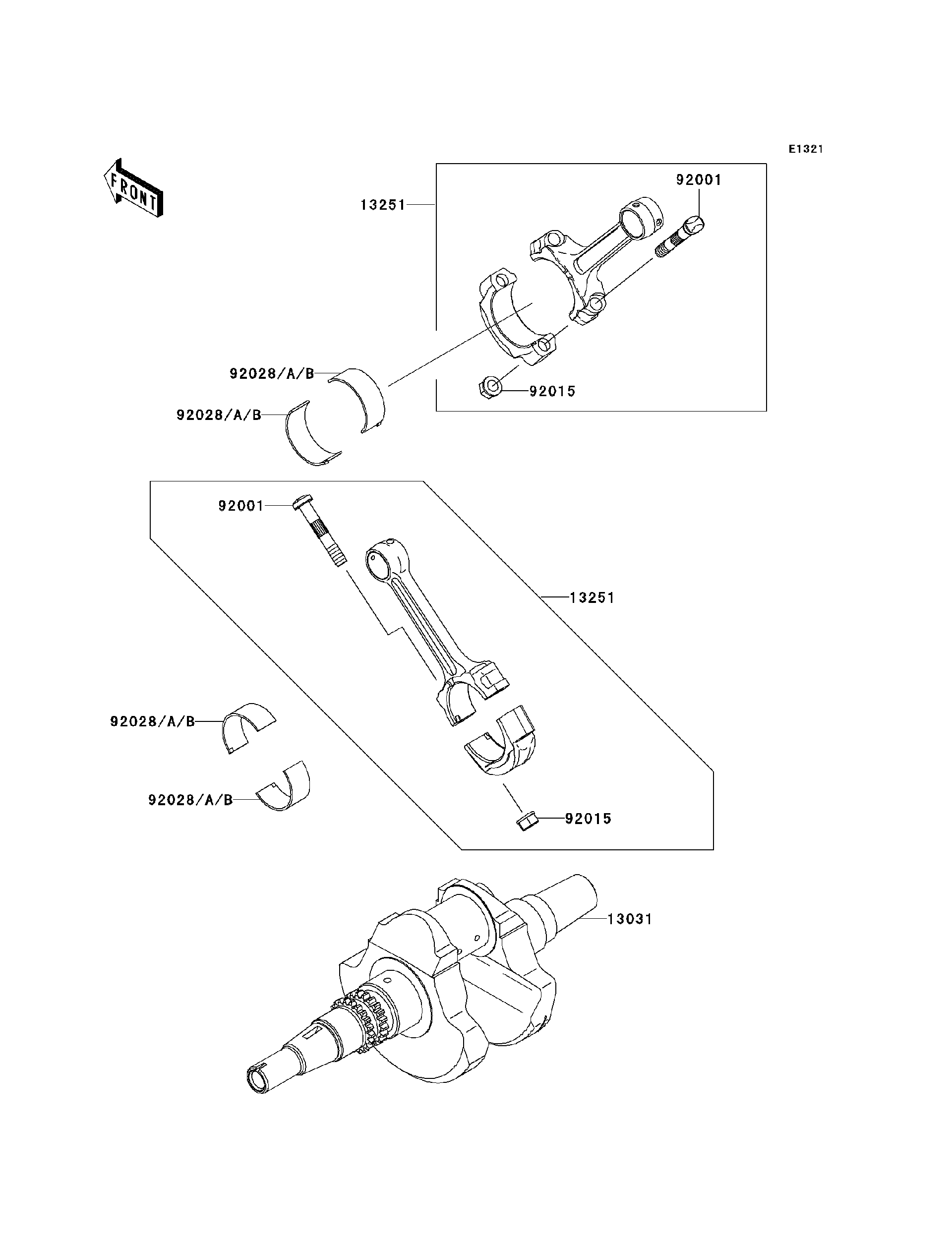 gon2006様 Kawasaki Motorcycle 1996 OEM Parts Diagram for Carburetor