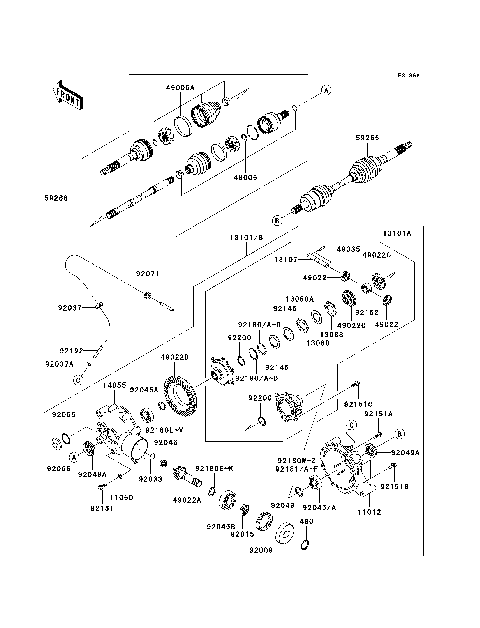 Drive Shaft-Front(JK1AFEC1 9B512194-)