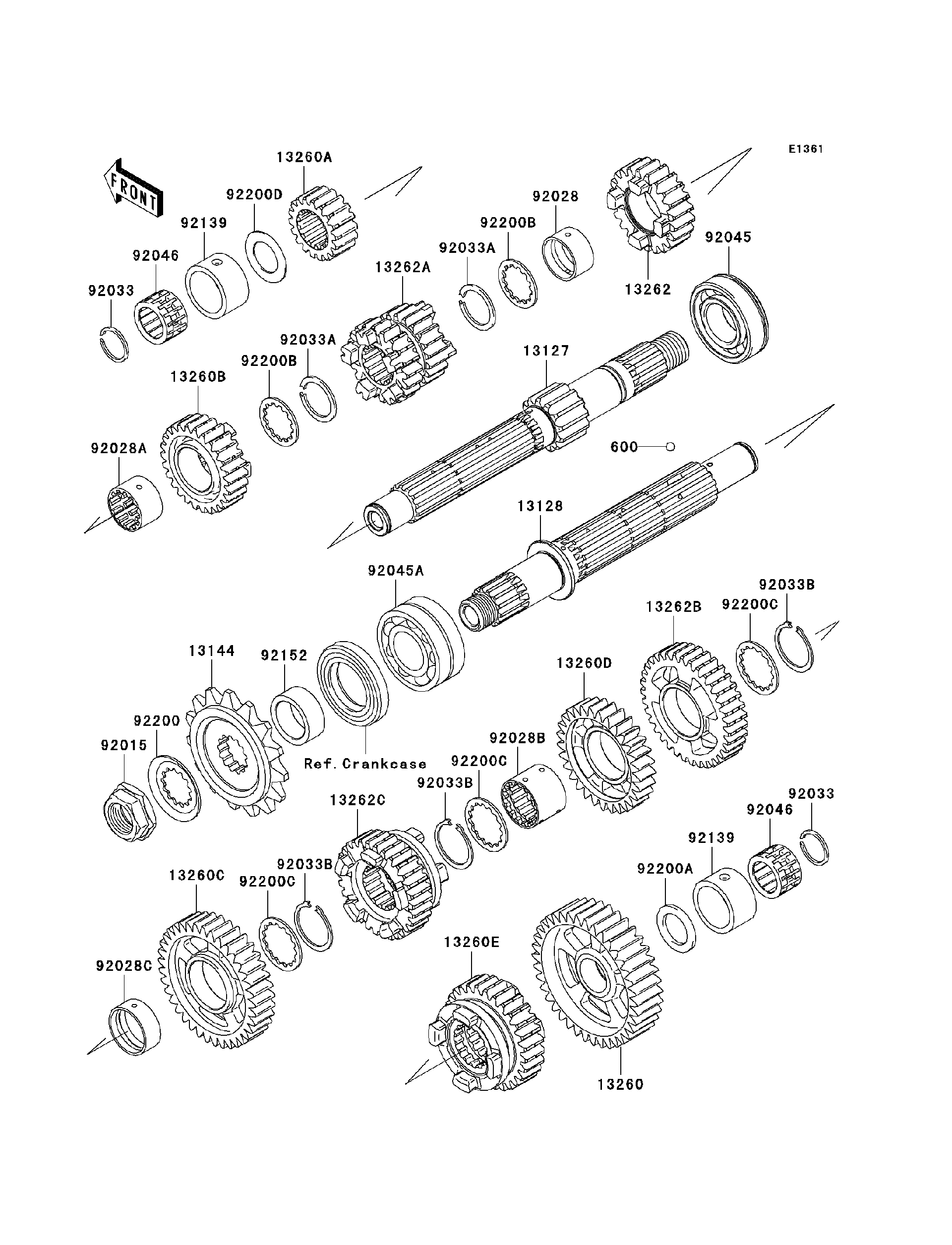 2006 Kawasaki Ninja® ZX™-6R (ZX636C6F) Transmission Motorcycles