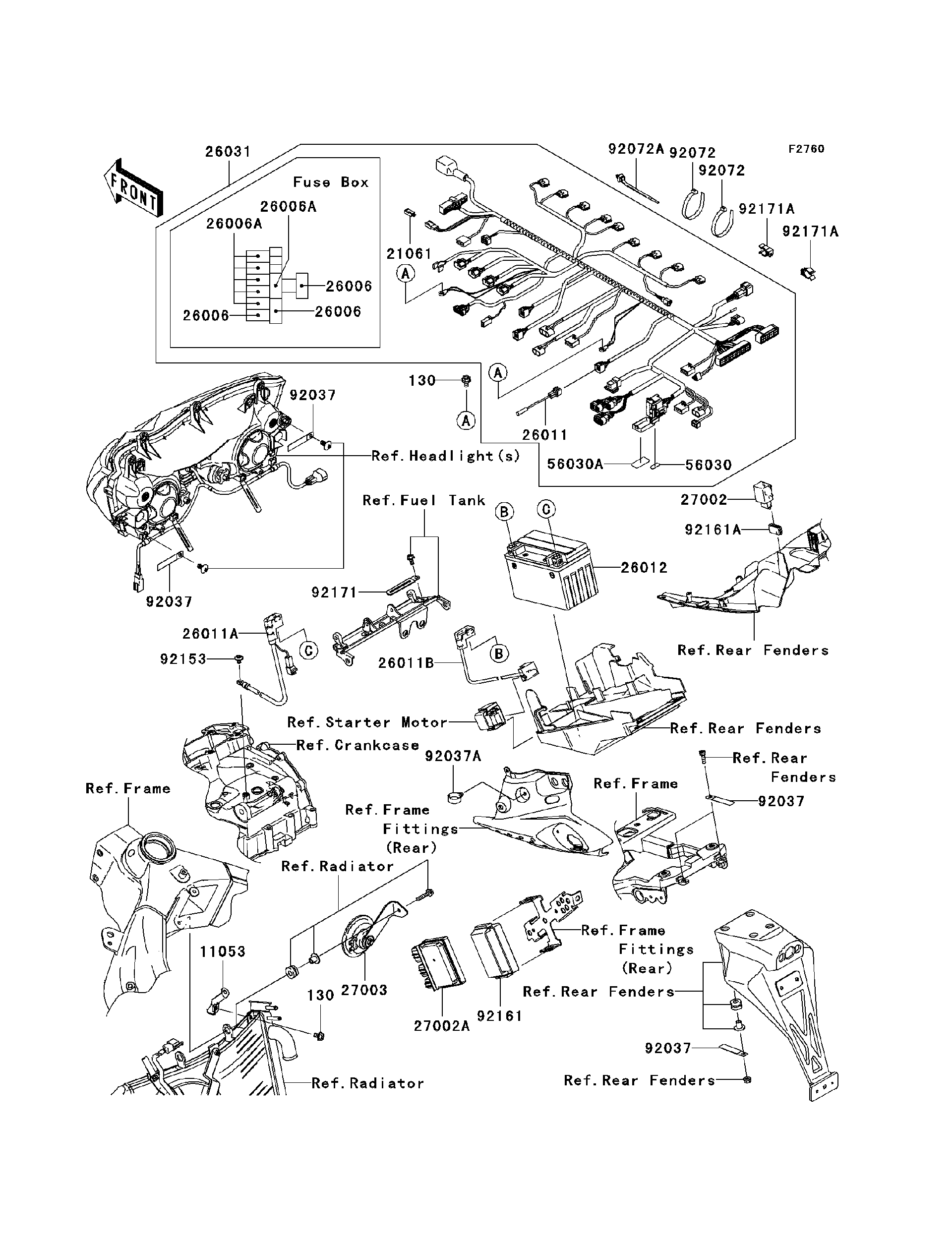 2006 Kawasaki Motorcycles Parts-Finder Diagrams | Cities