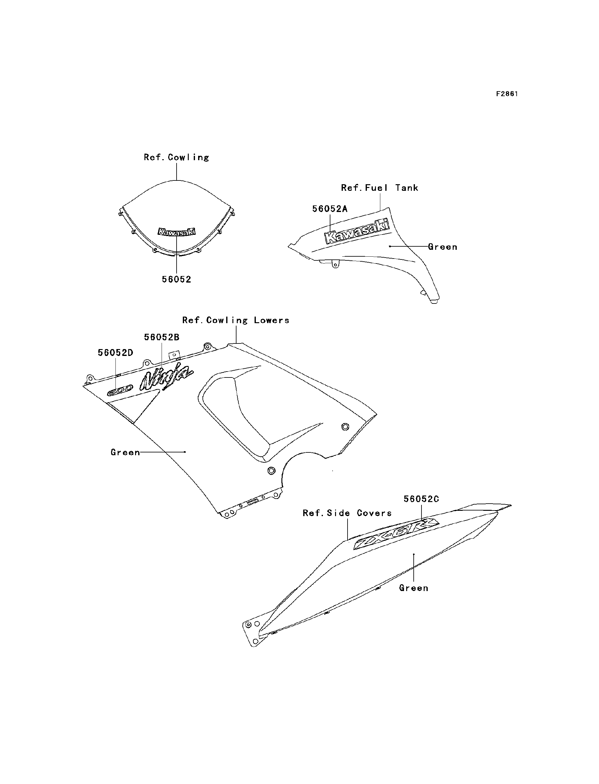 2006 Kawasaki Motorcycles Parts-Finder Diagrams | B&B