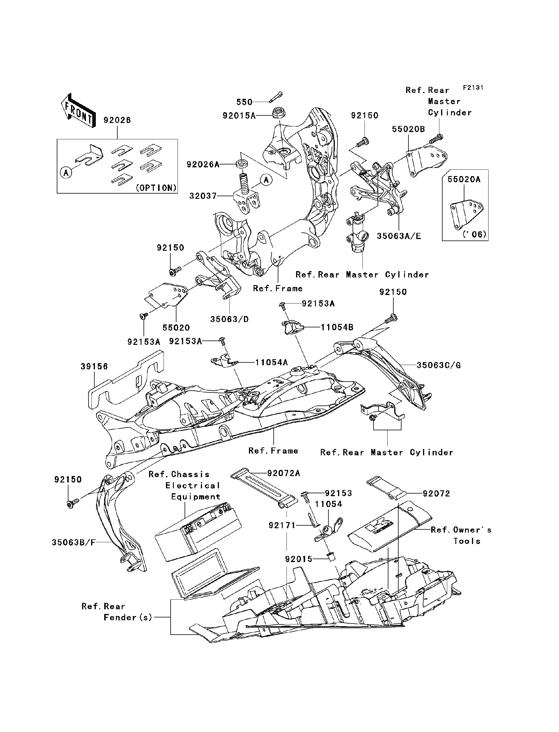 yyページ 2006 Kawasaki Motorcycles Parts-Finder Diagrams | B&B