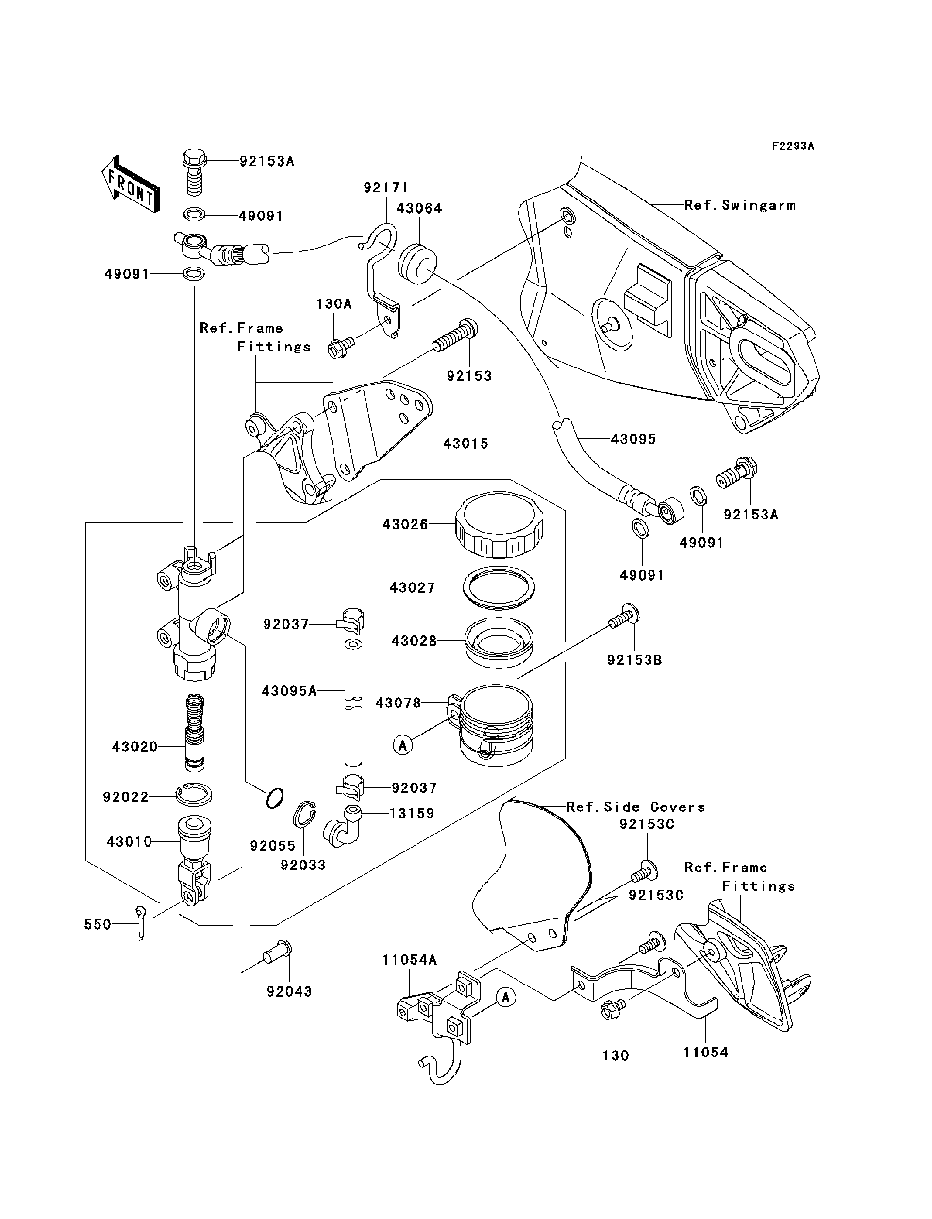 D*様 D‼️ 2007 Kawasaki Ninja® ZX™-10R (ZX1000D7F) Rear Master