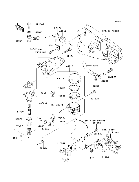 Rear Master Cylinder(D7F/D7FA)