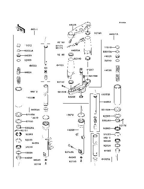 Front Fork(JKAVN2B1 7A015509-)