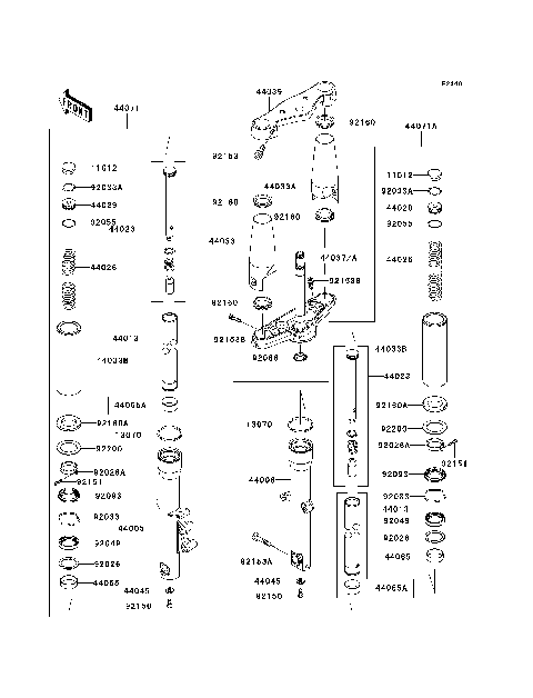 Front Fork(-JKAVN2D1 7A010827)