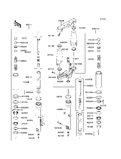 Front Fork(JKAVN2D1 7A010828-)