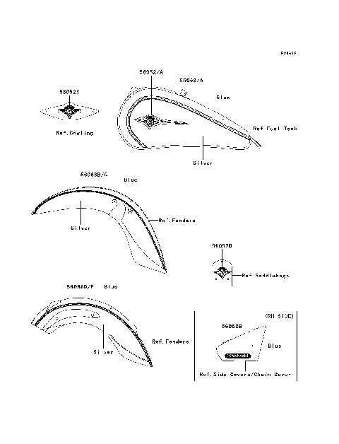 Decals(Blue/Silver)(D8F)