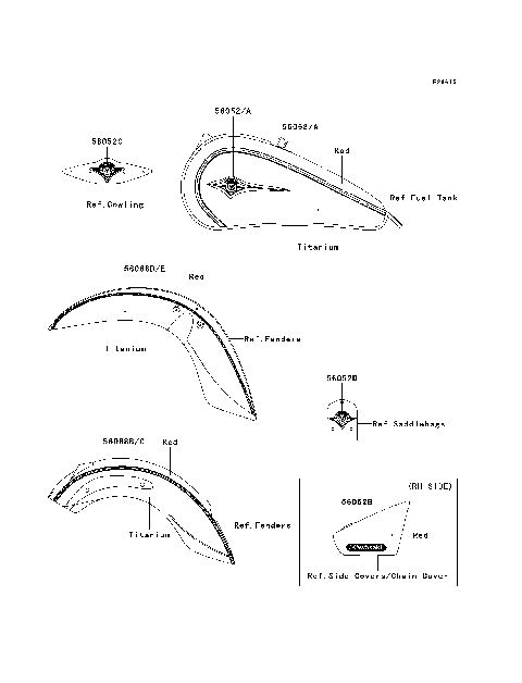 Decals(Red/Titanium)(D9F)