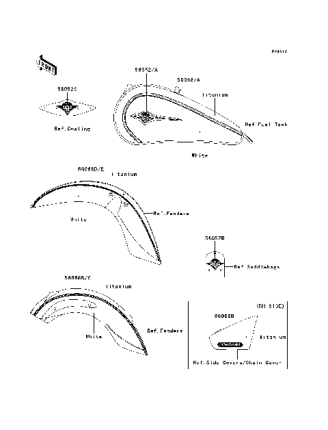 Decals(White/Titanium)(D9F)