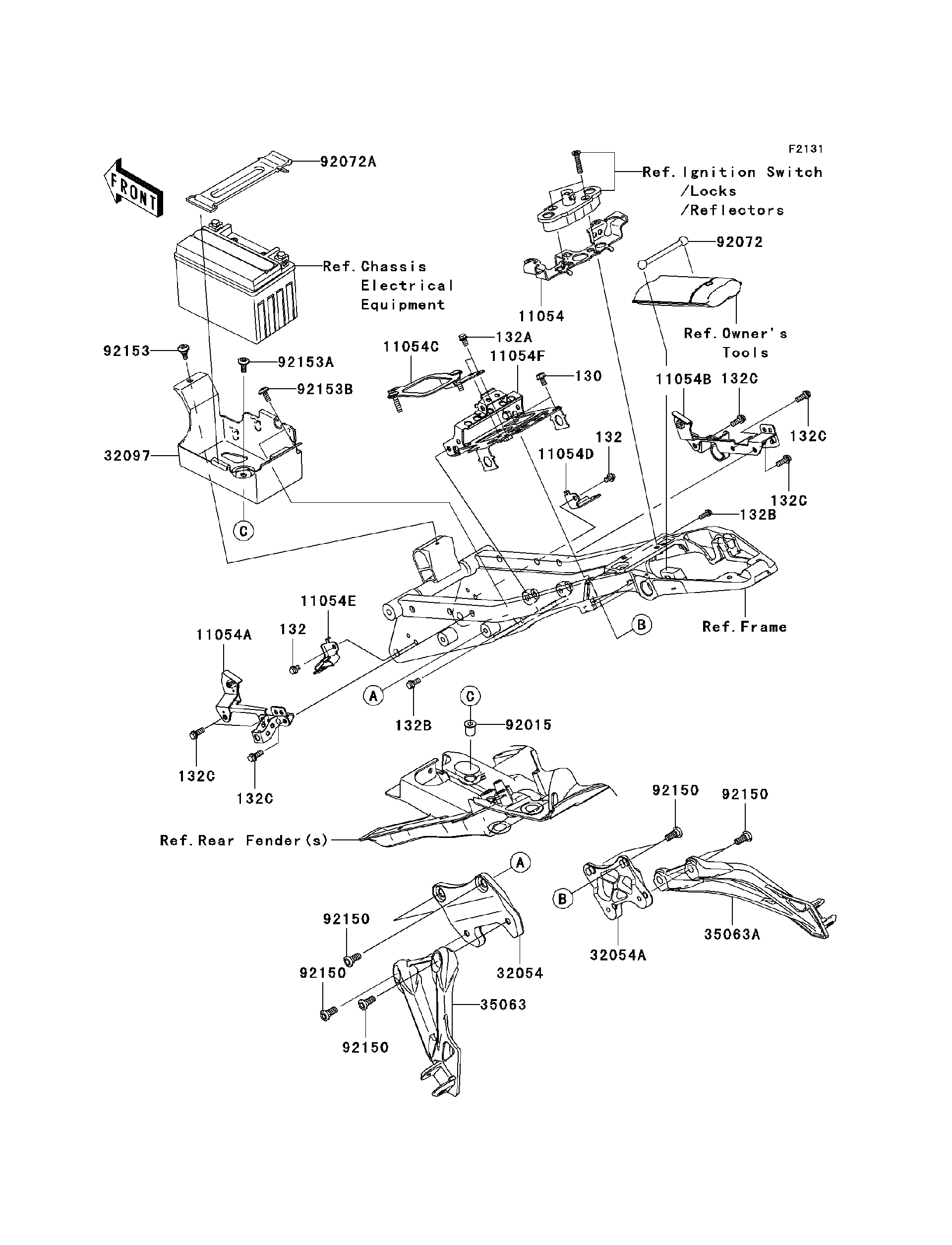 画像6点 Kawasaki Motorcycle 2008 OEM Parts Diagram for Fuel