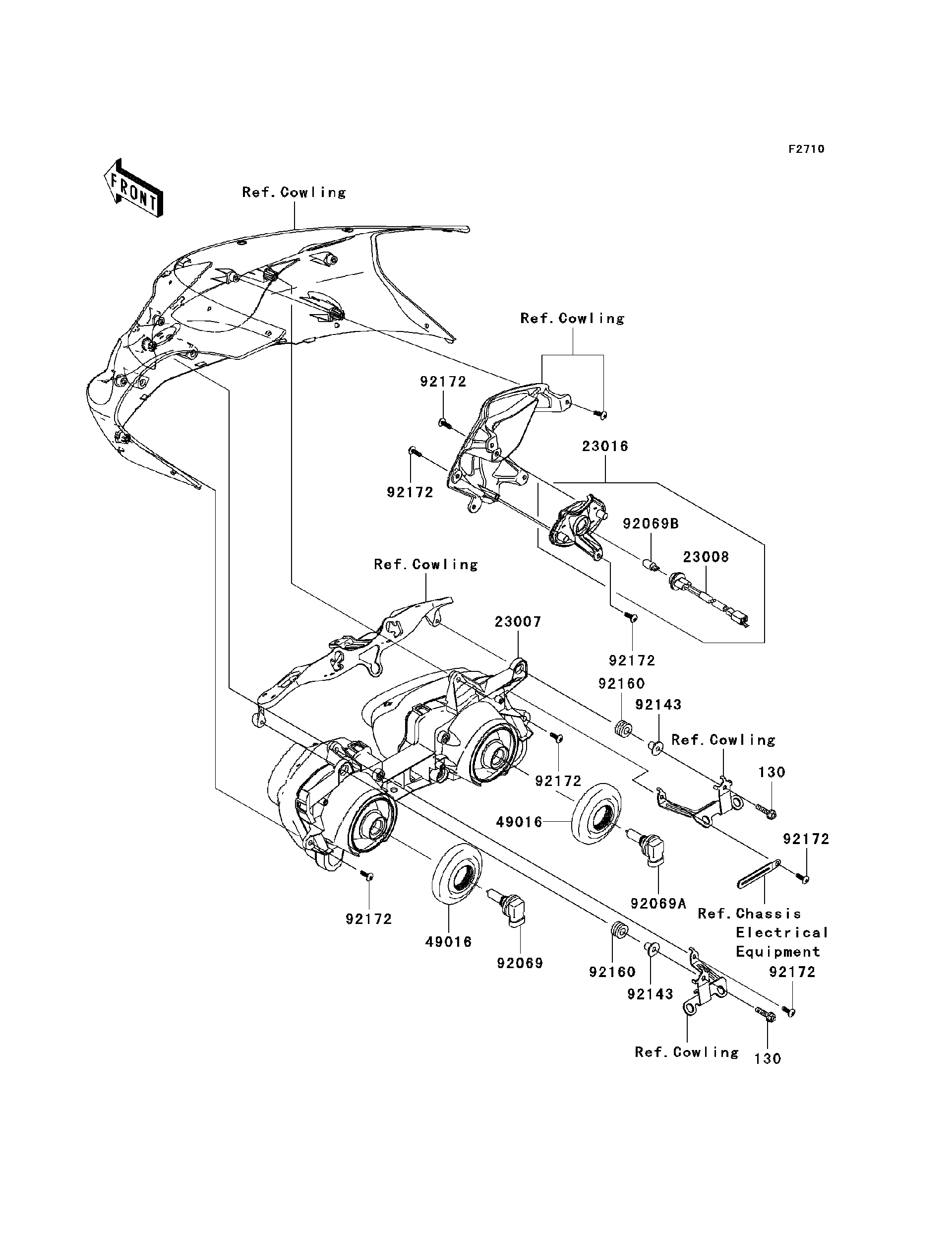 2008 Kawasaki Motorcycles Parts-Finder Diagrams | Brushy