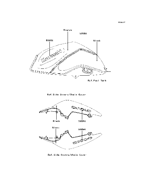 Decals(Black/Orange)(B9F)