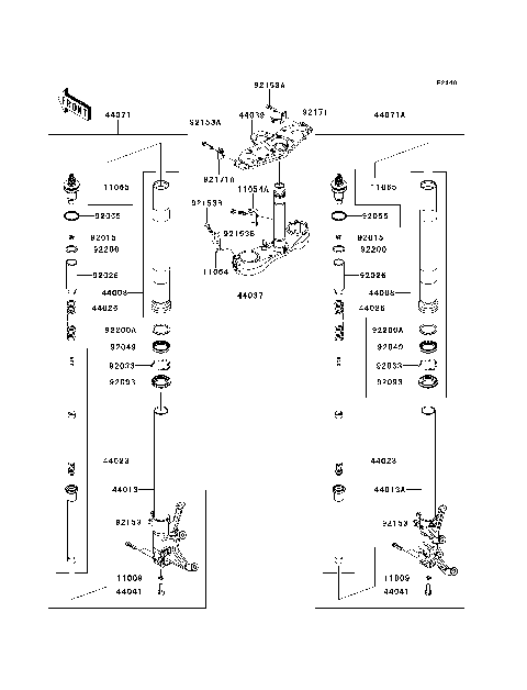 Front Fork(-JKBZGNB1 9A011504)