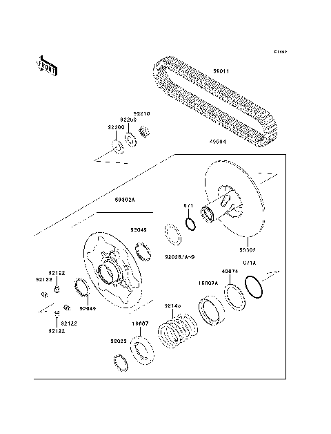 Driven Converter/Drive Belt