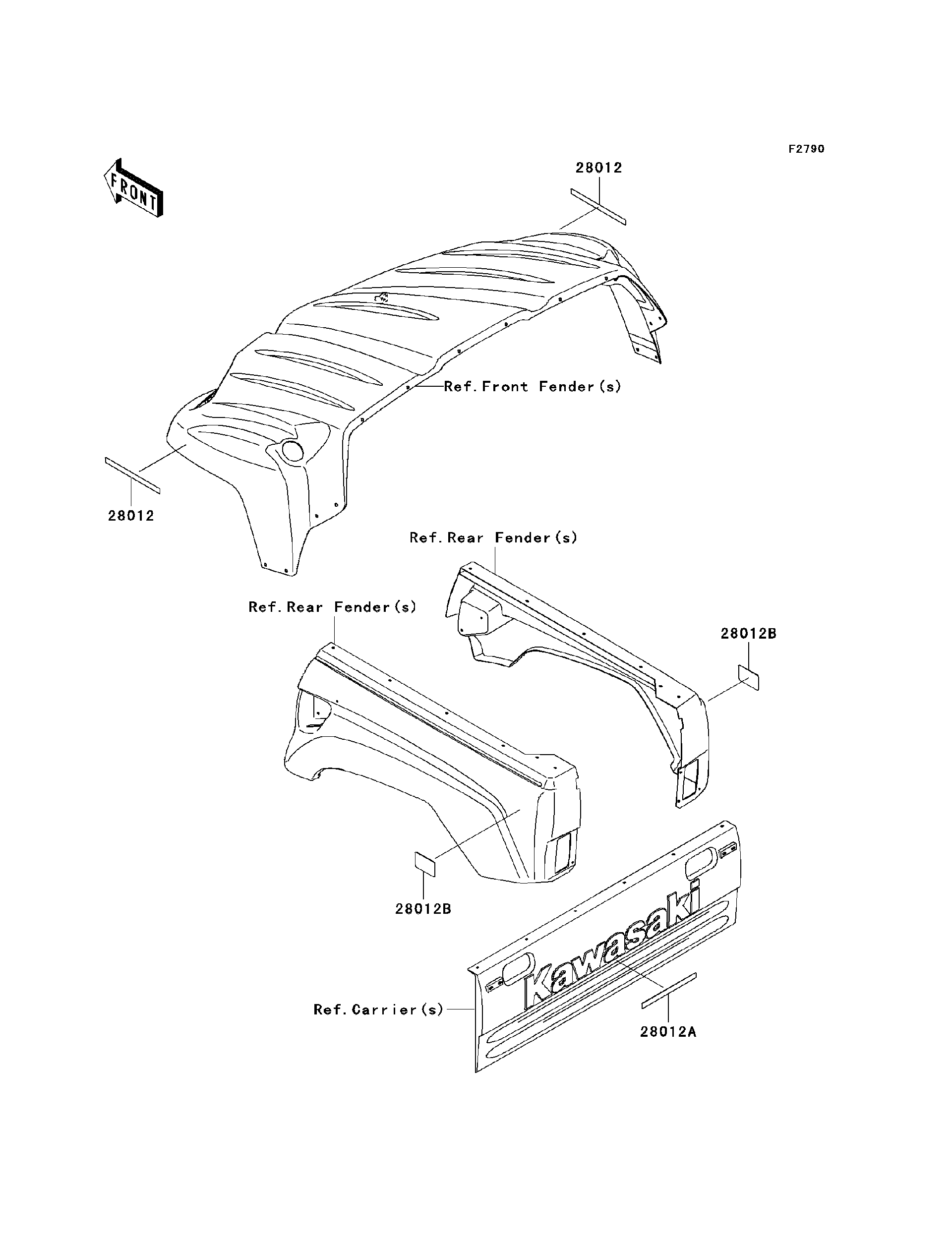 2008 Kawasaki Utility Vehicles Parts-Finder Diagrams | Mt. Holly