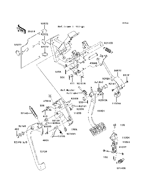 Brake Pedal/Throttle Lever