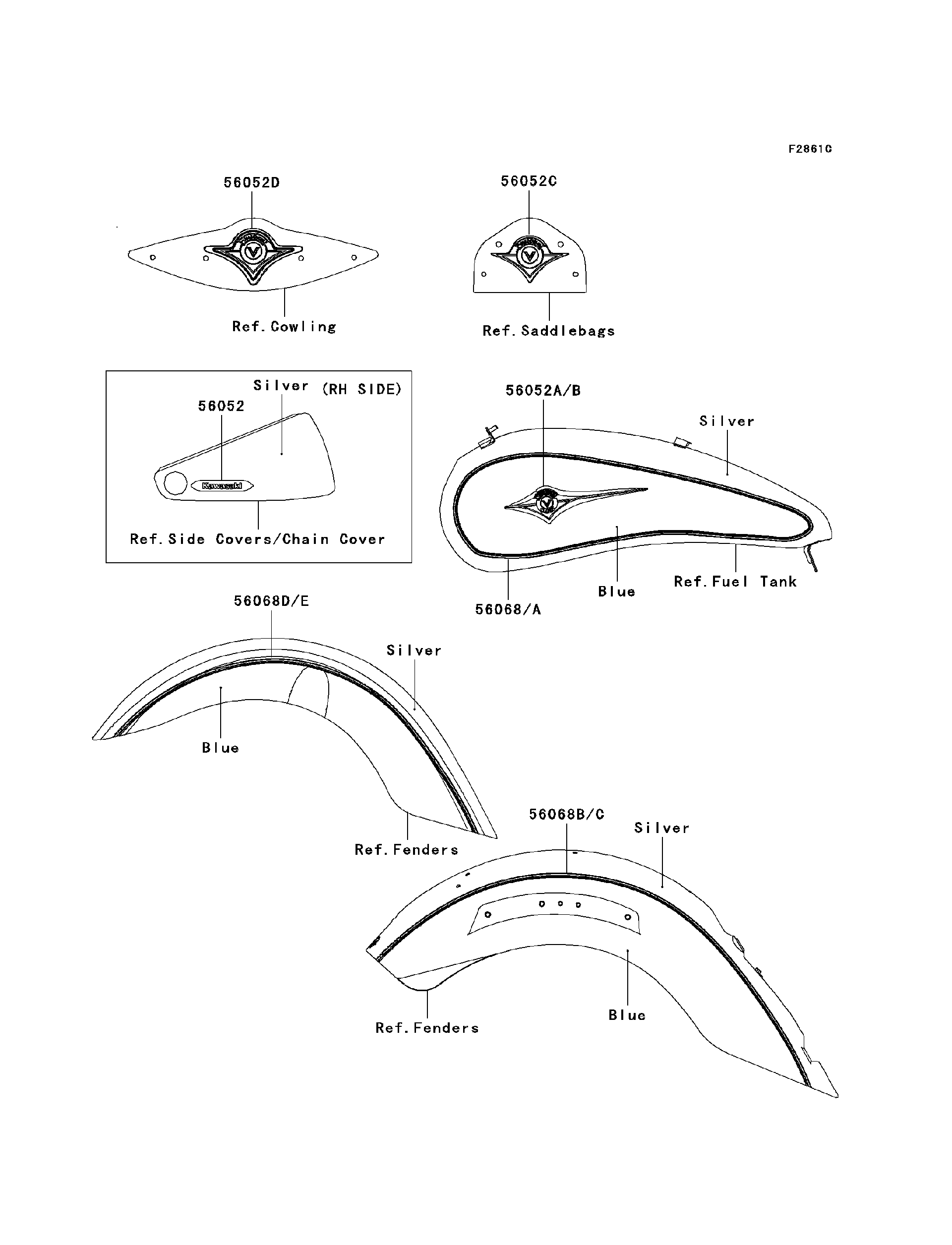2009 Kawasaki Motorcycles Parts-Finder Diagrams | RJ Powersports