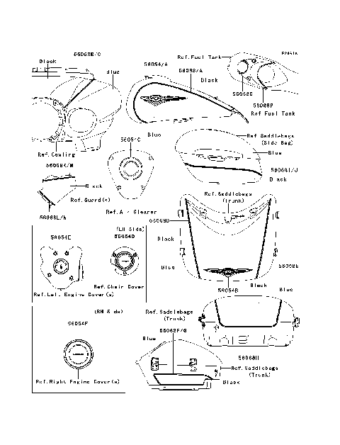 Decals(Blue/Black)(A9FA)
