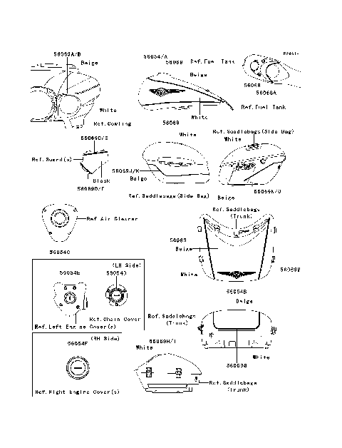 Decals(White/Beige)(ACF)(CA,US)