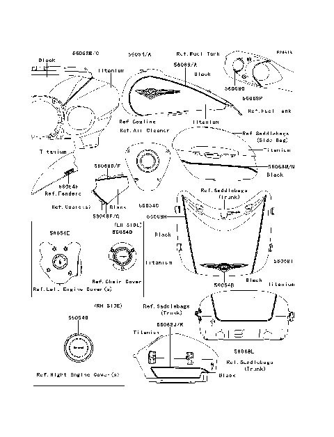 Decals(Titanium/Black)(B9FA)