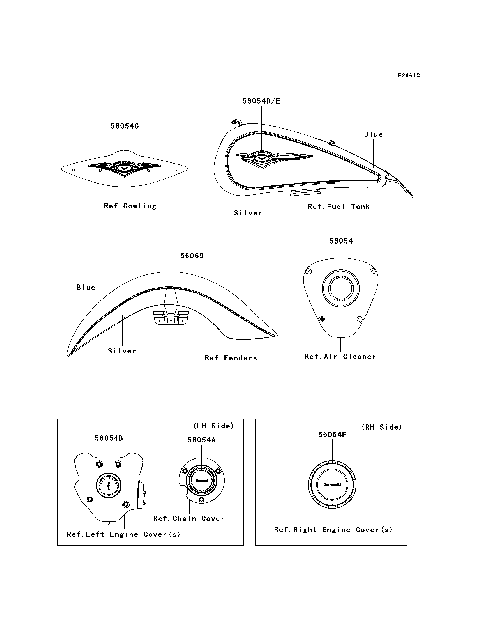 Decals(Blue/Silver)(CBF)