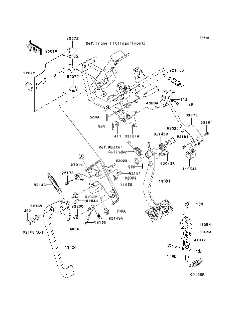 Brake Pedal/Throttle Lever