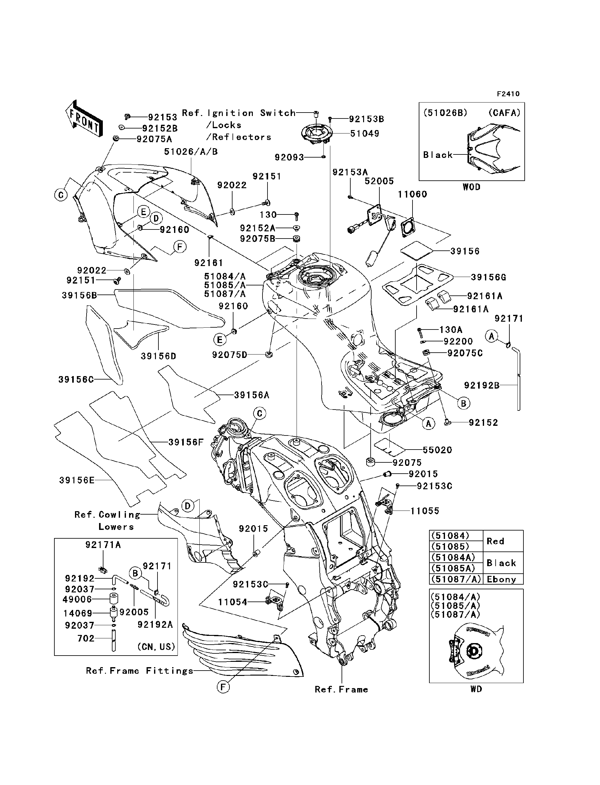 たんきち36 2011 Kawasaki Motorcycles Parts-Finder Diagrams | Brushy