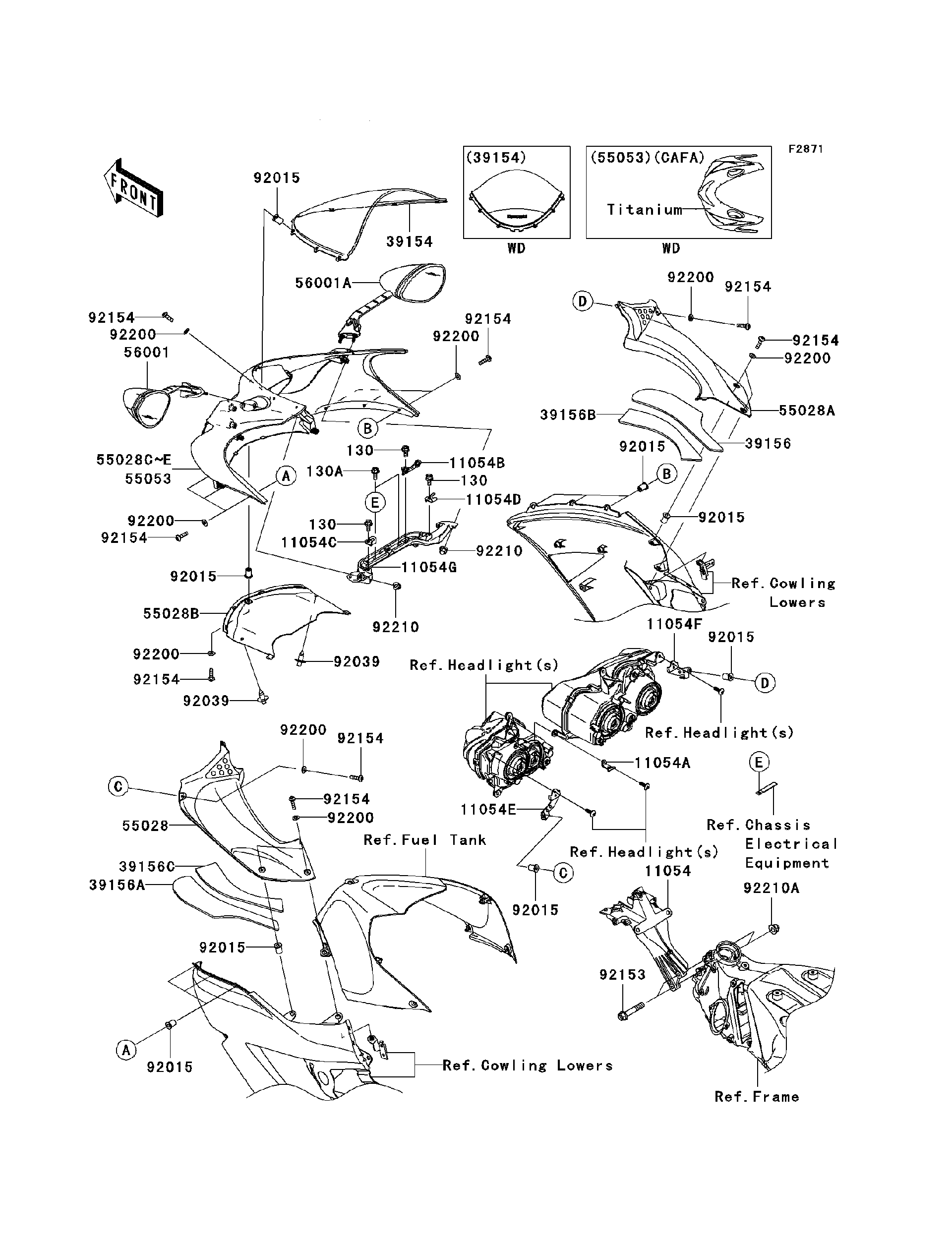 2010 Kawasaki Motorcycles Parts-Finder Diagrams | Battle