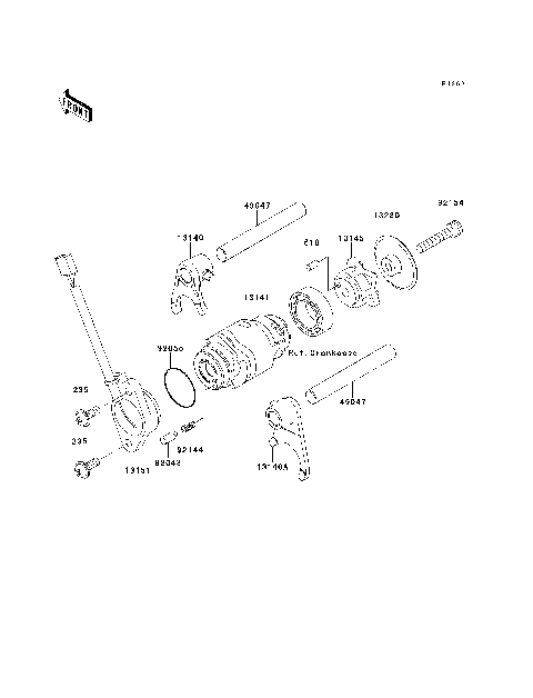 Gear Change Drum/Shift Fork(s)