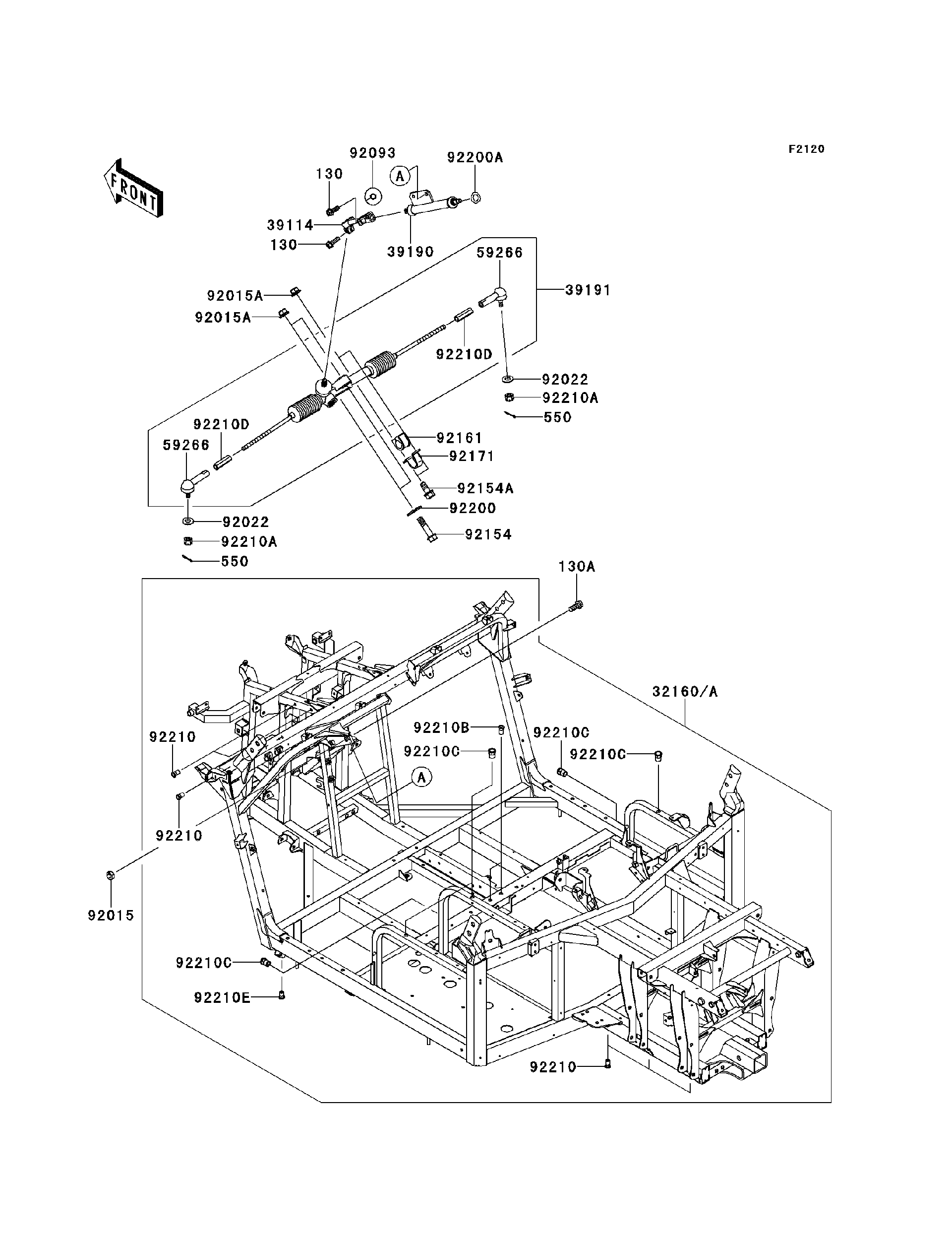 2012 Kawasaki Utility Vehicles Parts-Finder Diagrams | Montana