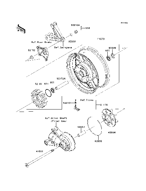 Rear Wheel/Chain(CEF)