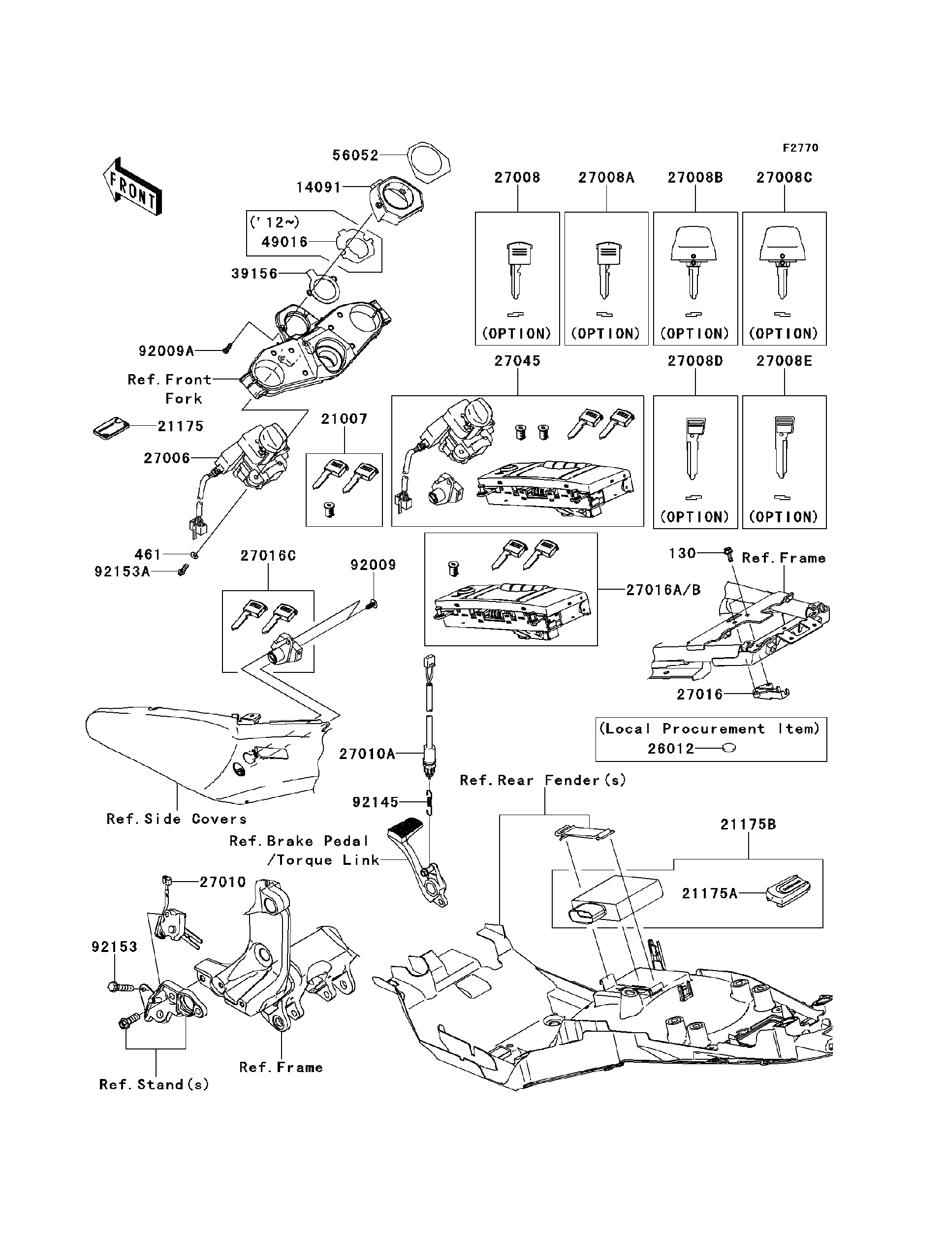 2010 Kawasaki Motorcycles Parts-Finder Diagrams | RJ Powersports