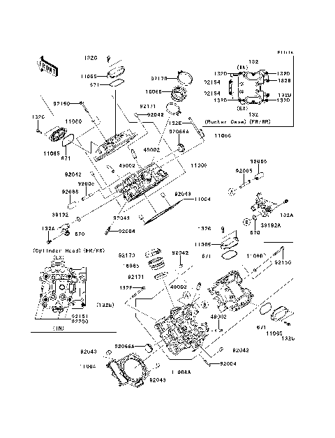 Cylinder Head(VF750DE095937-)