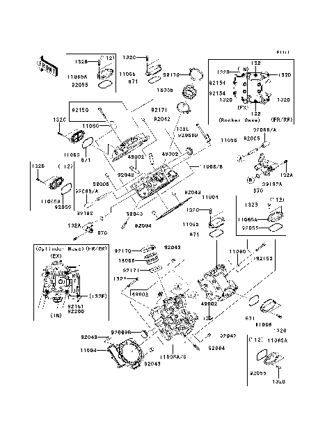 Cylinder Head(-VF750DE095936)