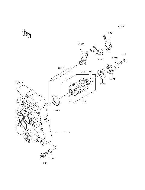 Gear Change Drum/Shift Fork(s)