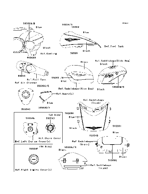 Decals(Black/Blue)(ADF)