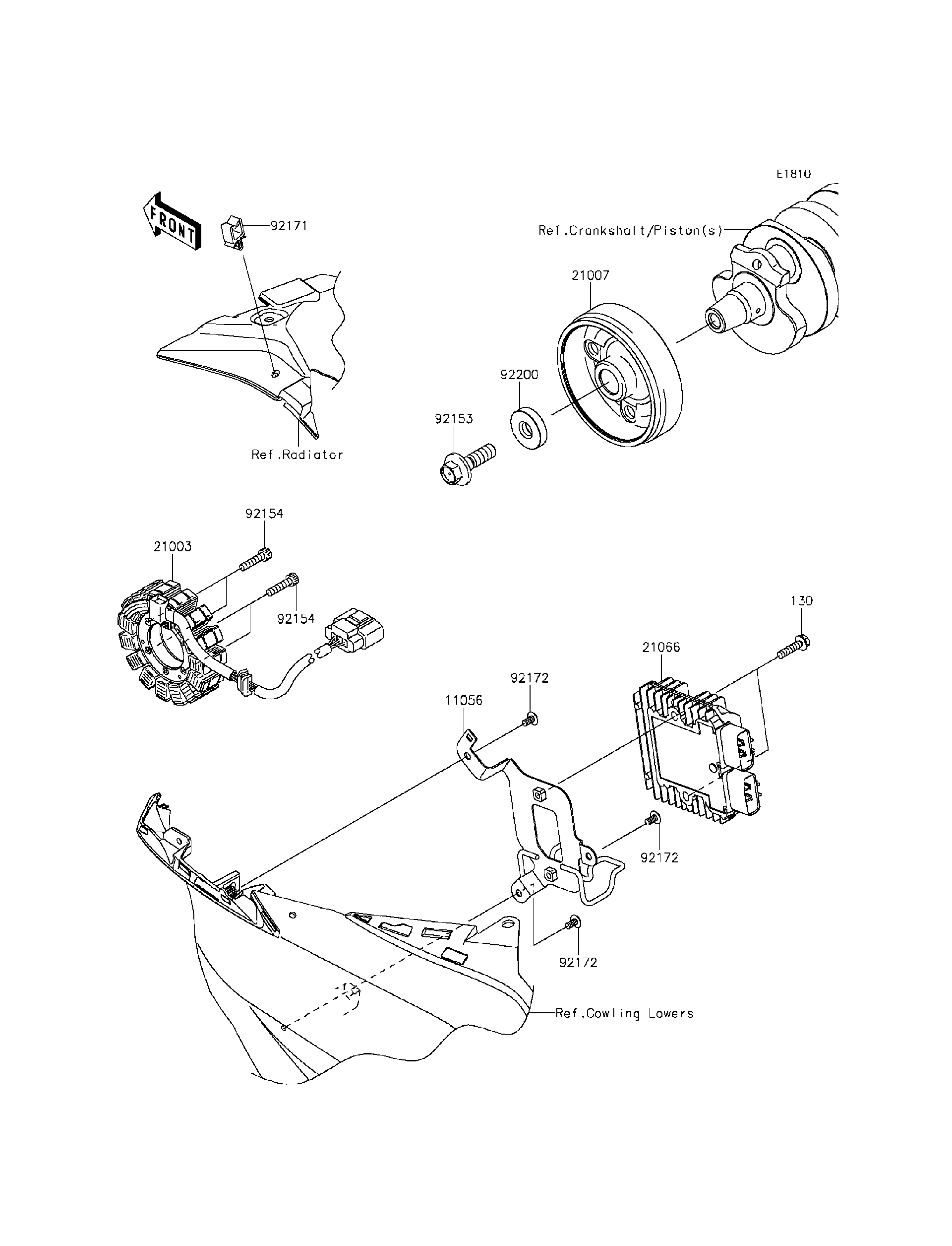 2015 Kawasaki Ninja® ZX™-6R 30th Anniversary (ZX636EFFA) Generator