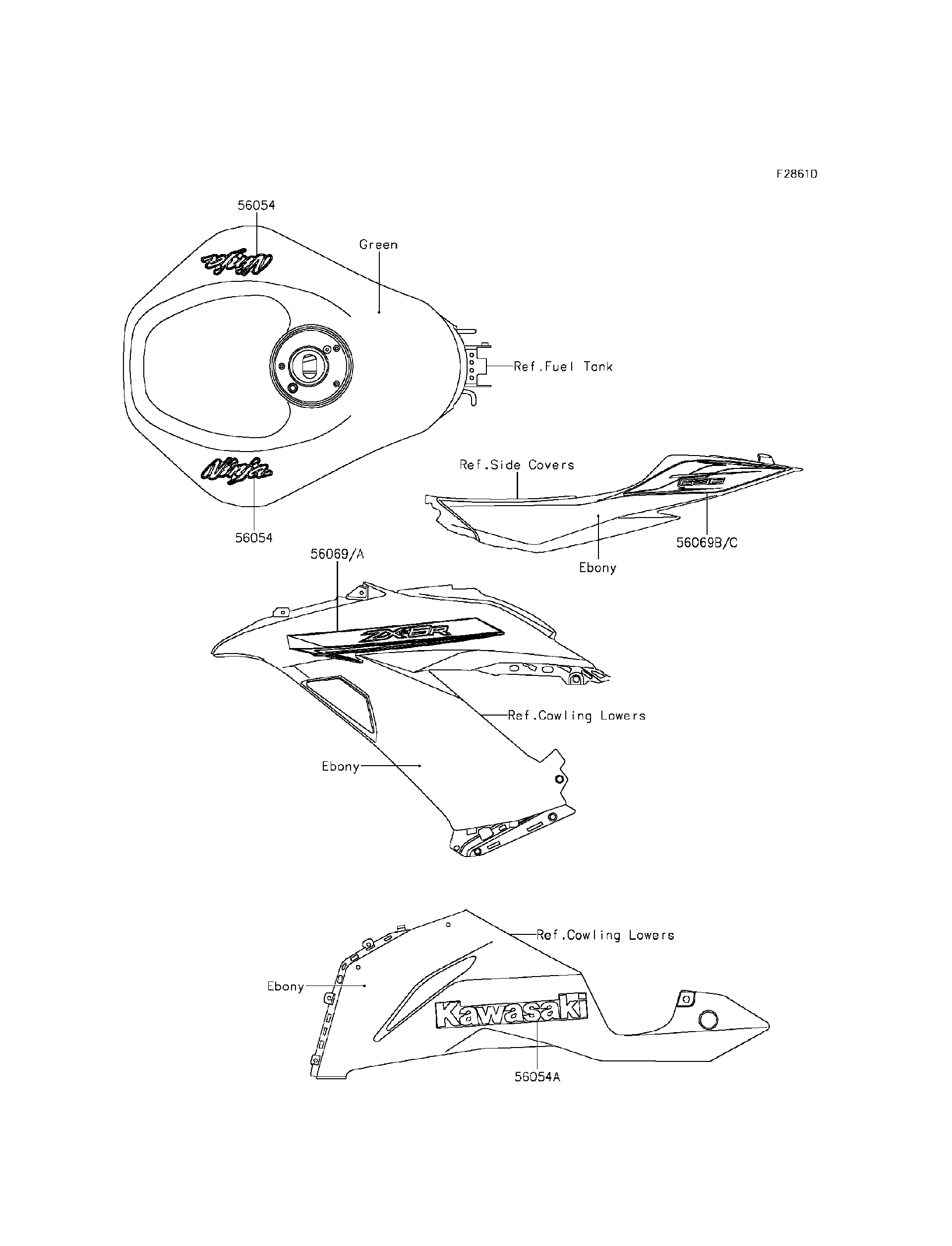 2014 Kawasaki Motorcycles Parts-Finder Diagrams | RJ Powersports