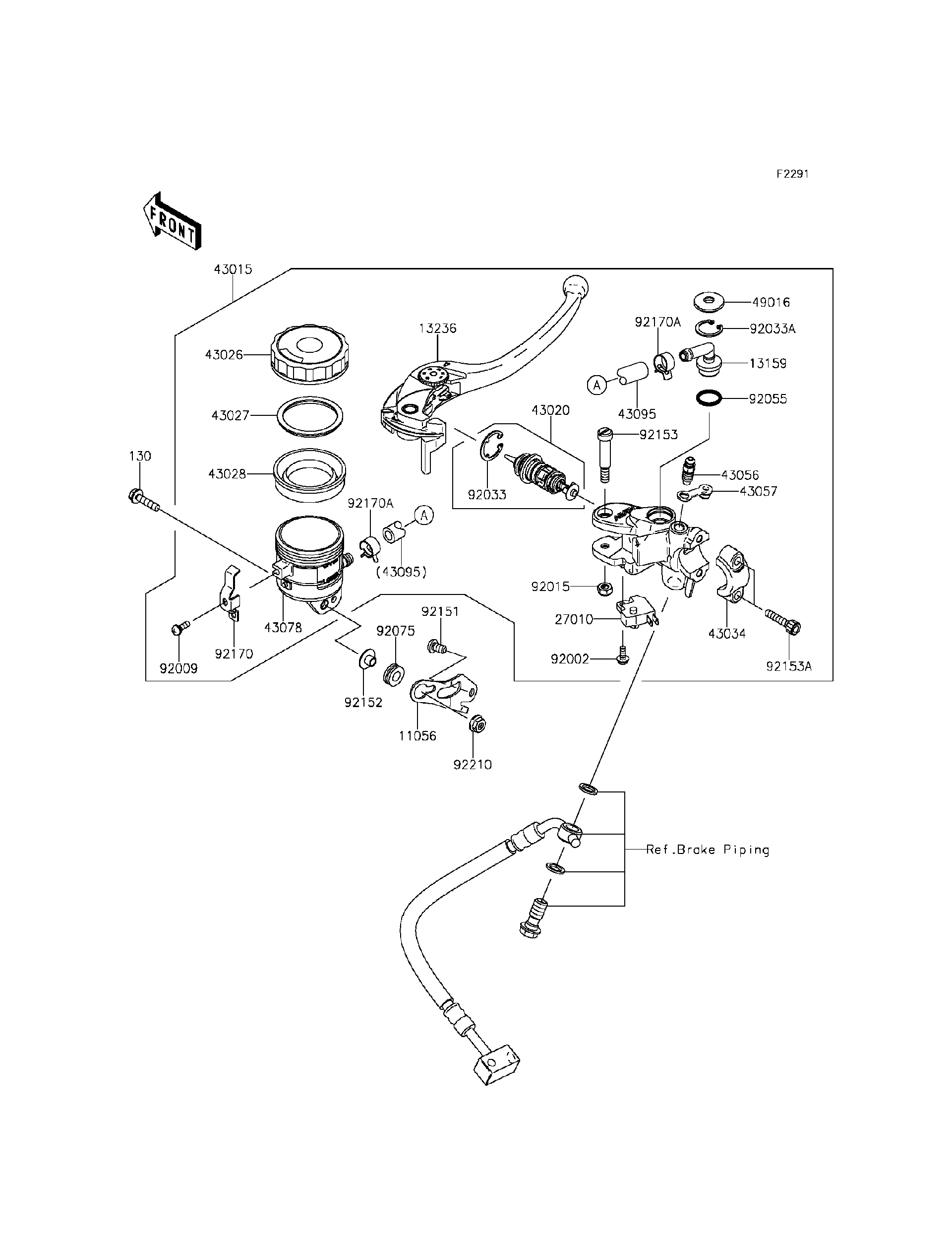 2015 Kawasaki Ninja® ZX™-6R ABS (ZX636FFF) Front Master