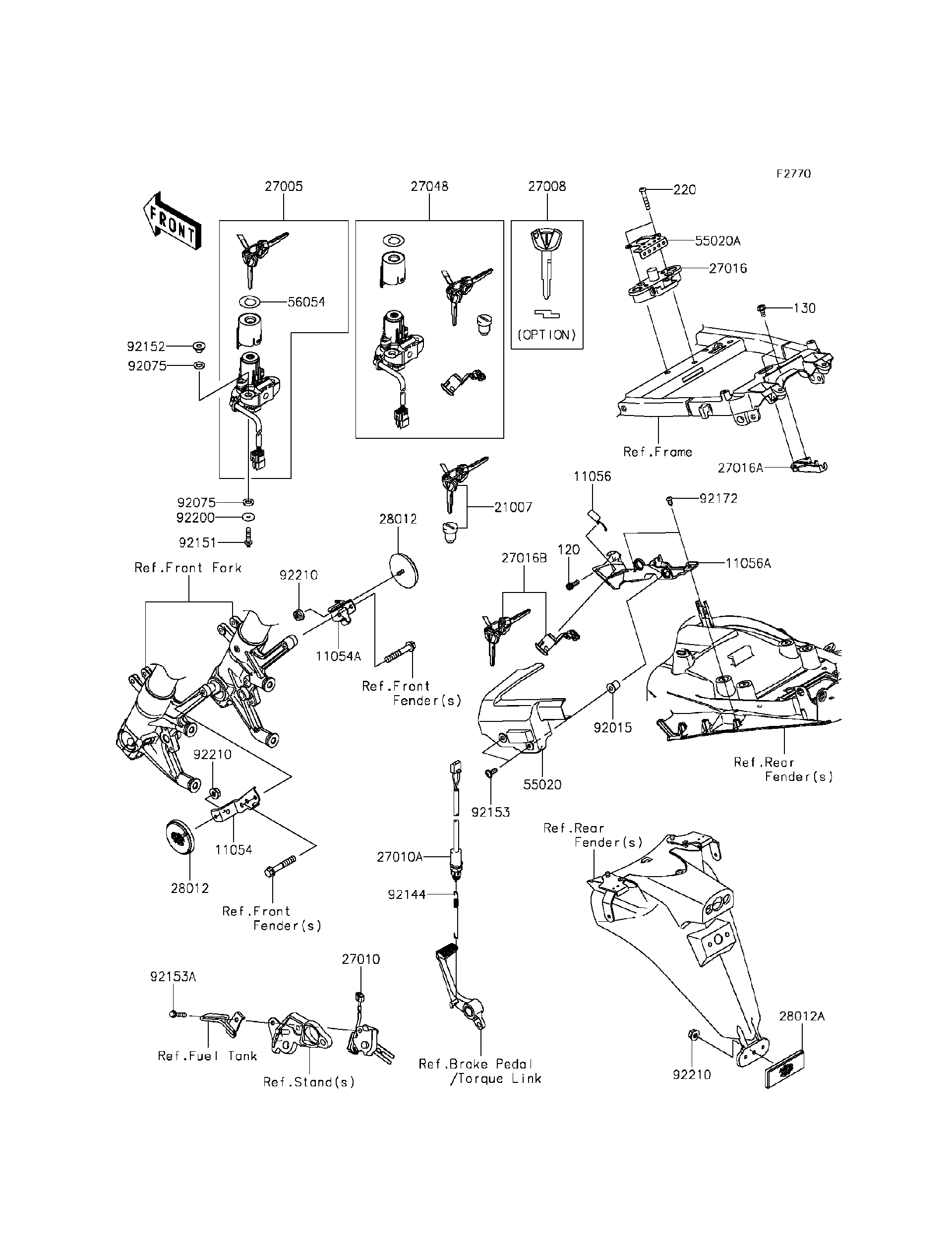 2014 Kawasaki NINJA® ZX™-14R (ZX1400EEFA) Ignition Switch/Locks