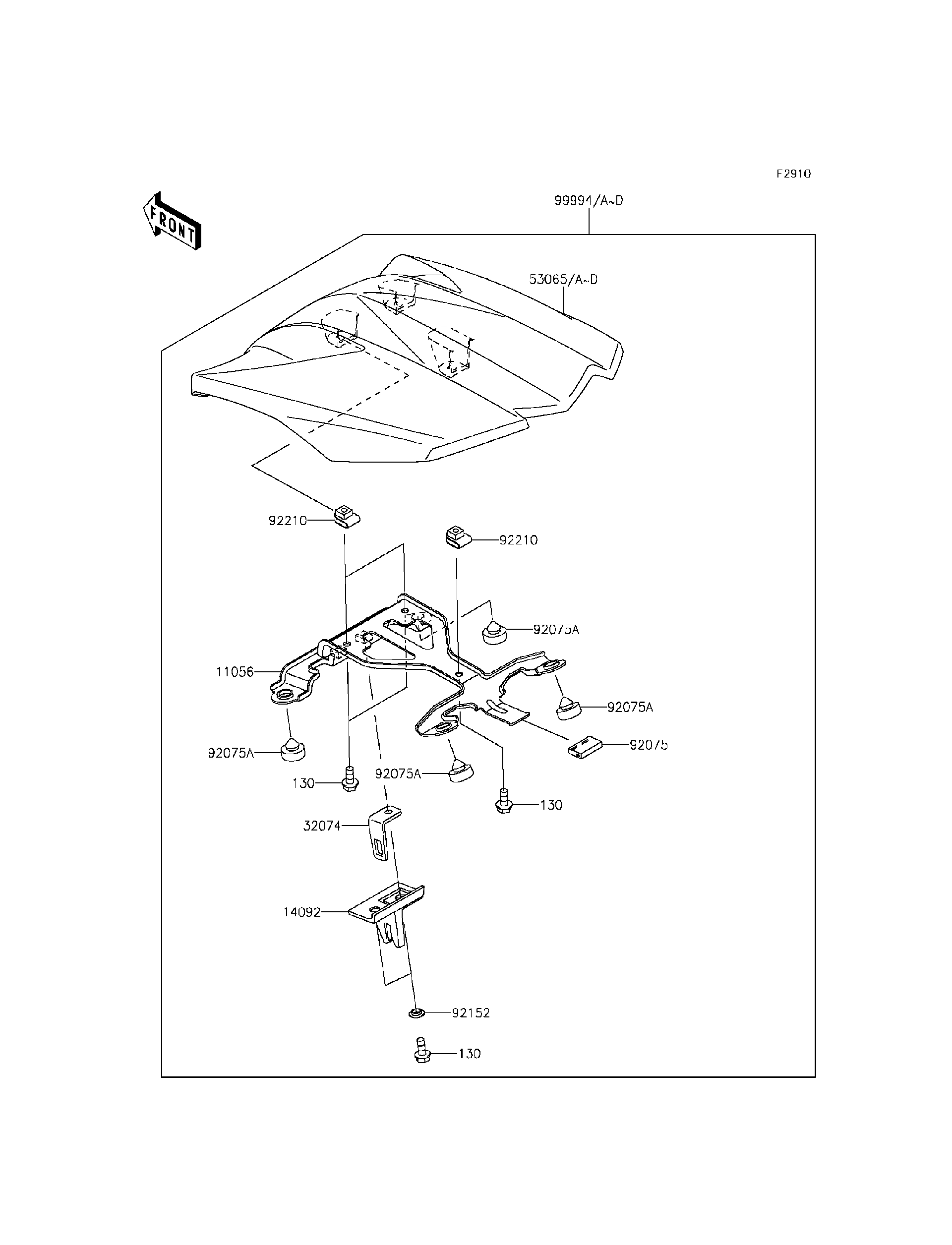 2015 Kawasaki Ninja 1000 ABS (ZX1000MGF) Accessory(Single Seat