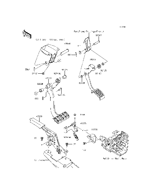 Brake Pedal/Throttle Lever