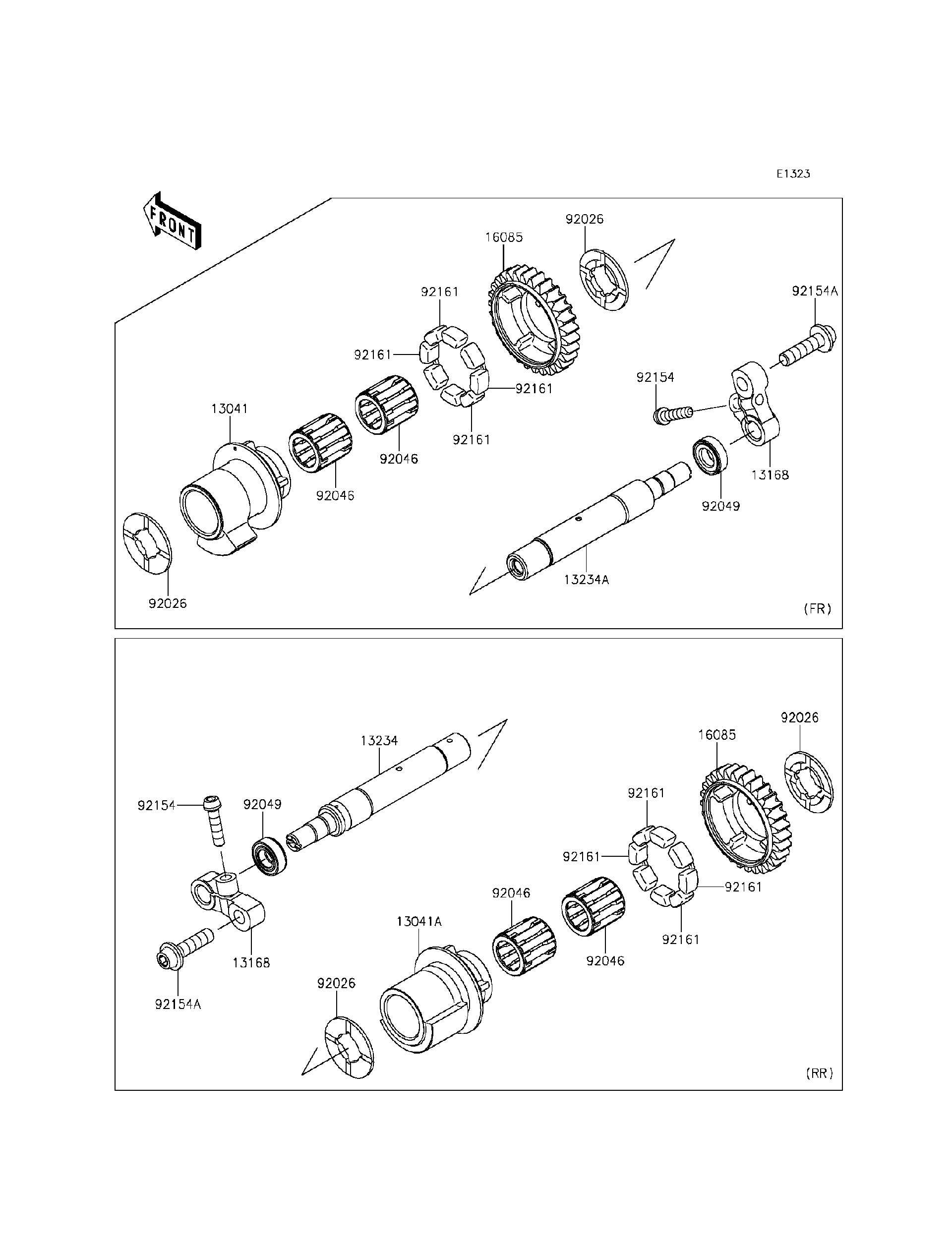 Nabaページ Kawasaki Motorcycle 1992 OEM Parts Diagram for FUEL TANK