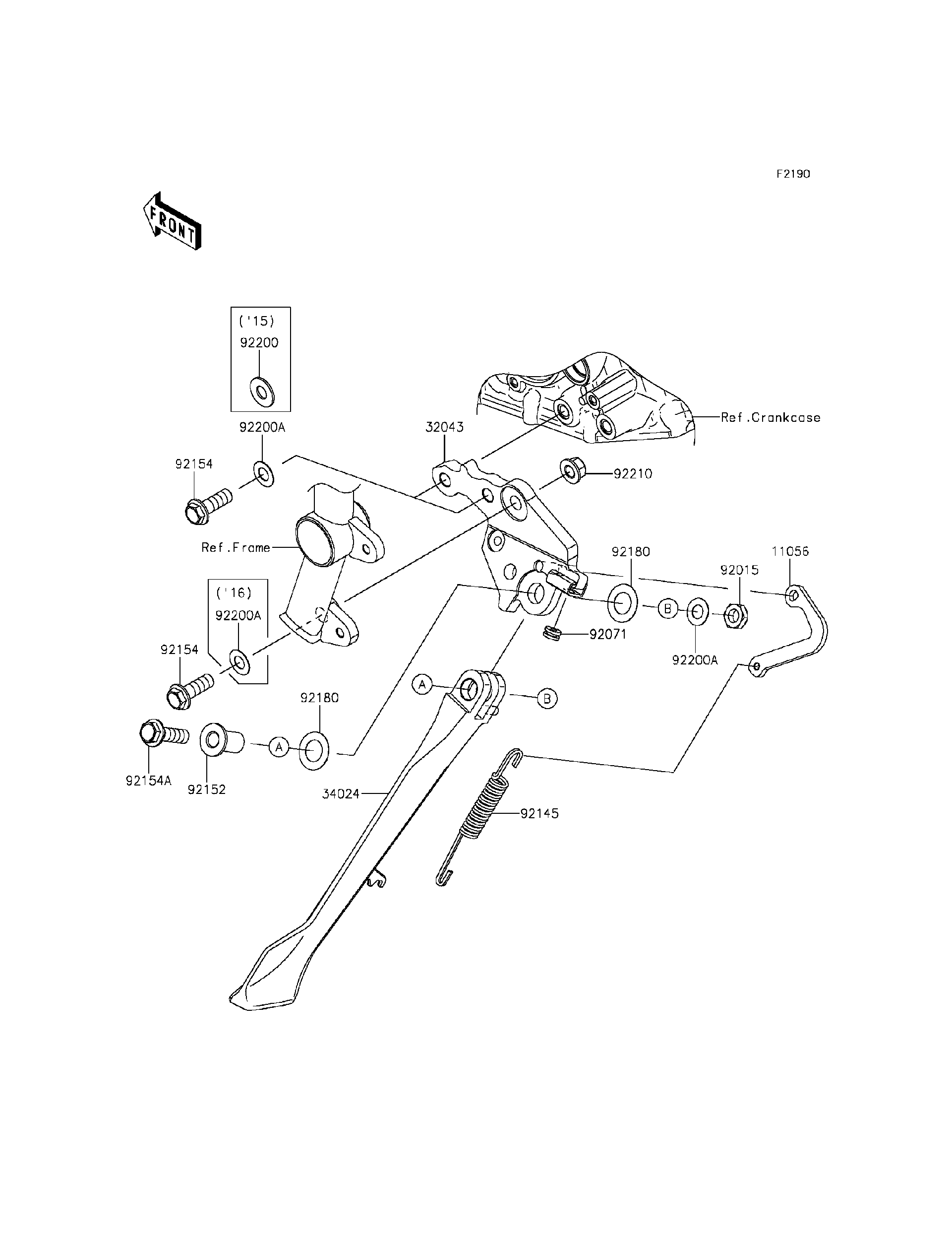 2016 Kawasaki Motorcycles Parts-Finder Diagrams | Brushy Mountain