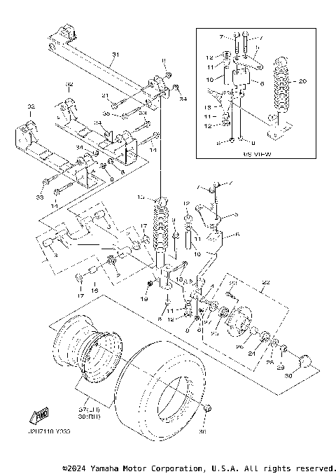 FRONT SUSPENSION & WHEEL